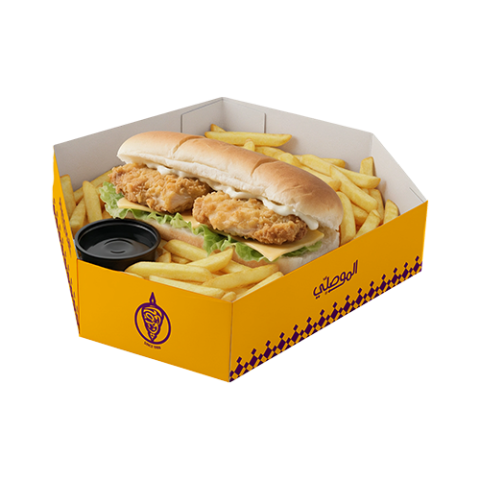 كرسبي ساندويش وجبة	